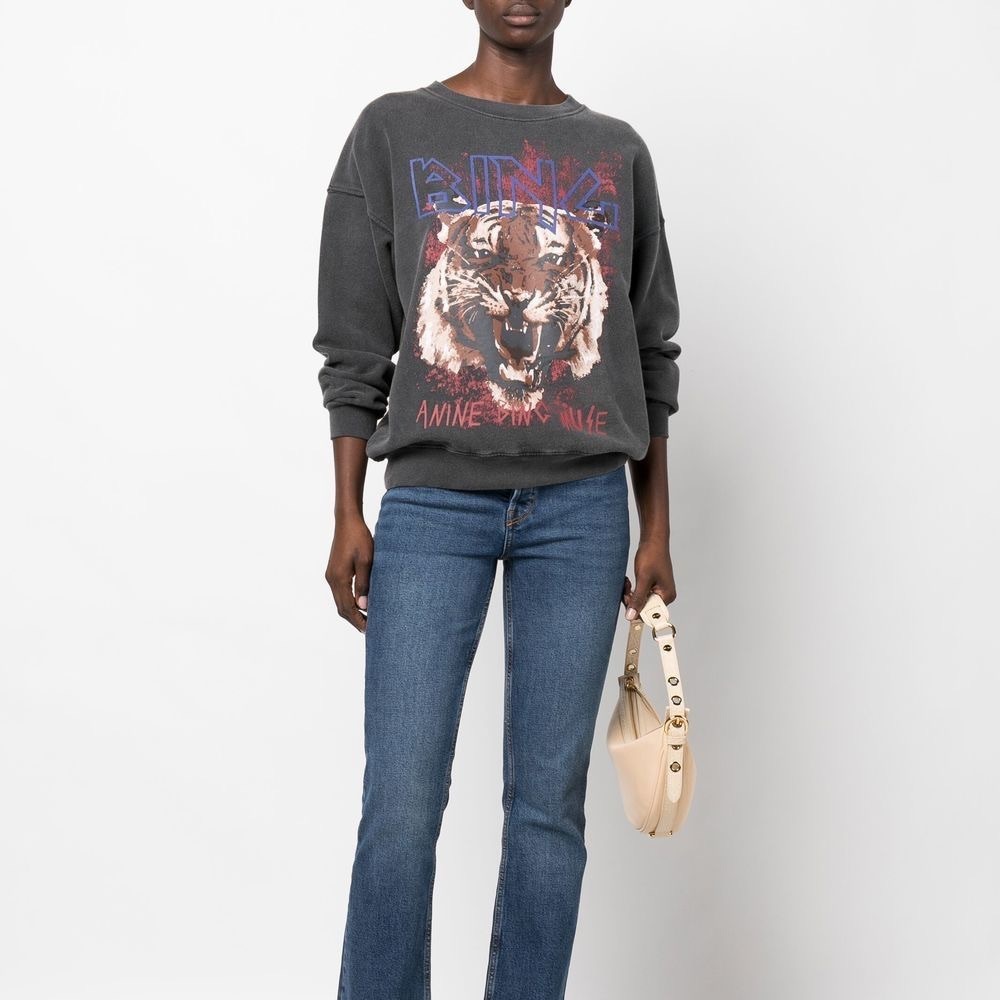 Anine Bing Tiger Sweatshirt Size Large
